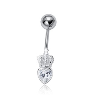 Crown Heart Belly Piercing BP-1967